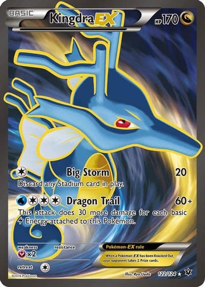 Kingdra EX (Full Art) XY - Fates Collide Pokemon card