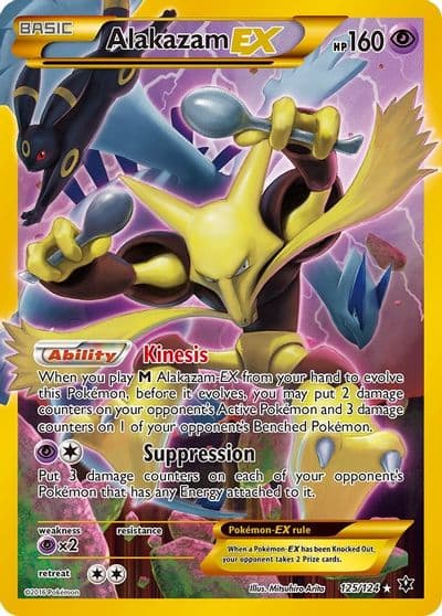 Alakazam EX (Secret) XY - Fates Collide Pokemon card