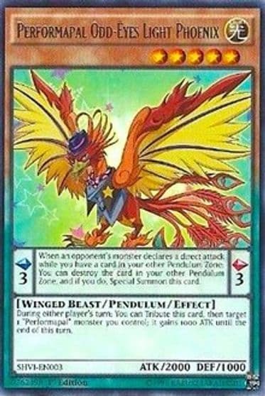 Performapal Odd Eyes Light Phoenix Shining Victories Yu-Gi-Oh! card