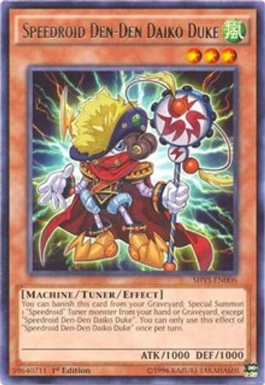 Speedroid Den Den Daiko Duke Shining Victories Yu-Gi-Oh! card