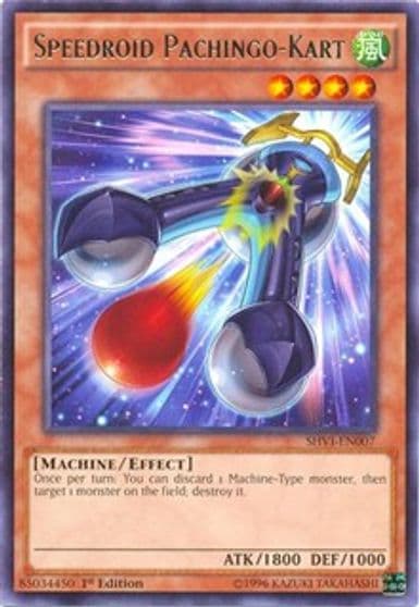 Speedroid Pachingo Kart Shining Victories Yu-Gi-Oh! card