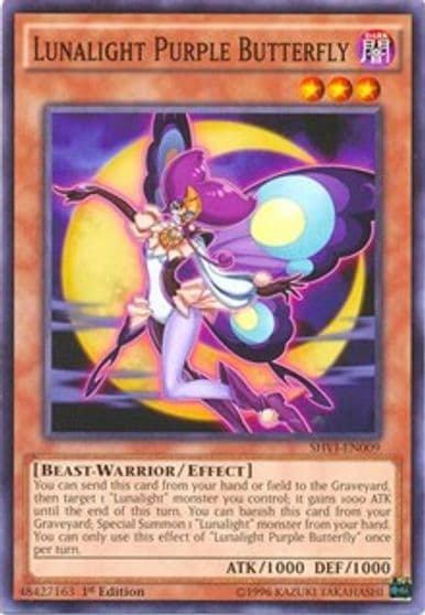 Lunalight Purple Butterfly Shining Victories Yu-Gi-Oh! card