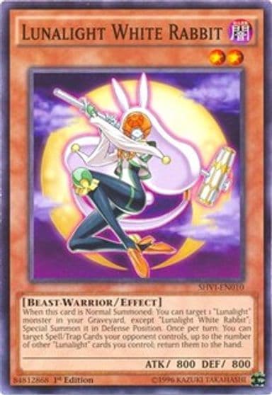 Lunalight White Rabbit Shining Victories Yu-Gi-Oh! card