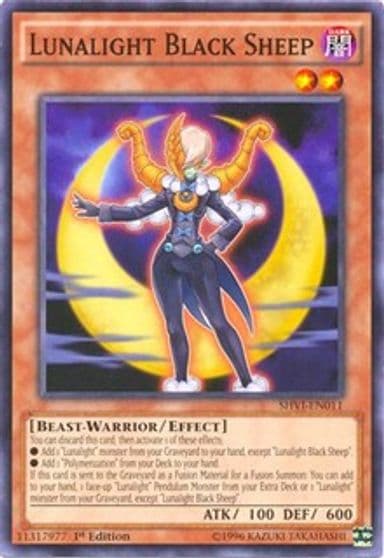 Lunalight Black Sheep Shining Victories Yu-Gi-Oh! card