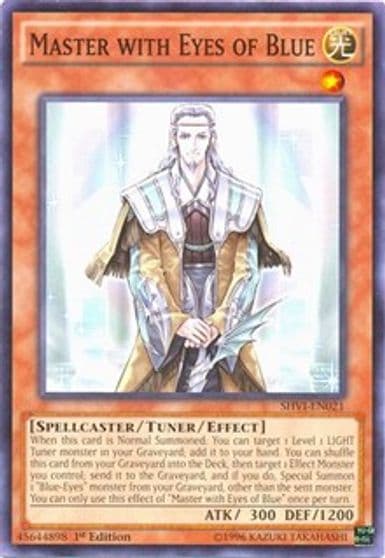 Master with Eyes of Blue Shining Victories Yu-Gi-Oh! card