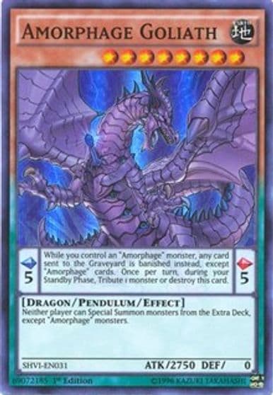 Amorphage Goliath Shining Victories Yu-Gi-Oh! card