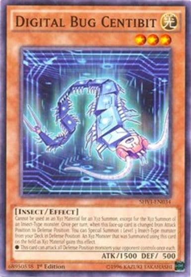 Digital Bug Centibit Shining Victories Yu-Gi-Oh! card