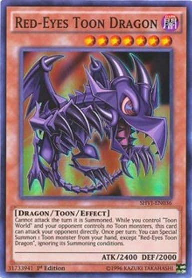 Red Eyes Toon Dragon Shining Victories Yu-Gi-Oh! card
