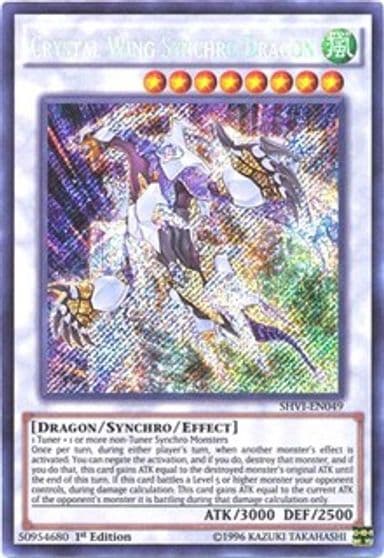 Crystal Wing Synchro Dragon Shining Victories Yu-Gi-Oh! card