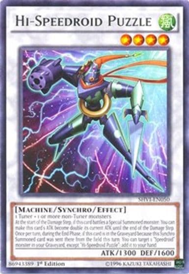 Hi Speedroid Puzzle Shining Victories Yu-Gi-Oh! card