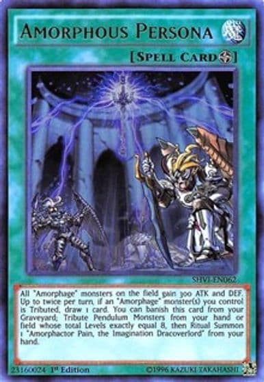 Amorphous Persona Shining Victories Yu-Gi-Oh! card