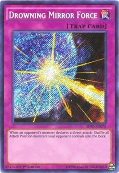 Drowning Mirror Force Shining Victories Yu-Gi-Oh! card