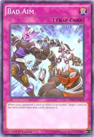 Bad Aim Shining Victories Yu-Gi-Oh! card