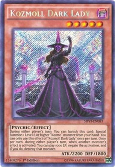 Kozmoll Dark Lady Shining Victories Yu-Gi-Oh! card