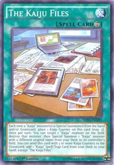 The Kaiju Files Shining Victories Yu-Gi-Oh! card