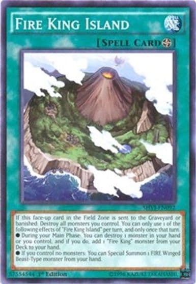 Fire King Island Shining Victories Yu-Gi-Oh! card