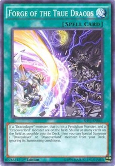 Forge of the True Dracos Shining Victories Yu-Gi-Oh! card