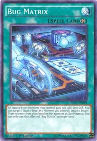 Bug Matrix Shining Victories Yu-Gi-Oh! card
