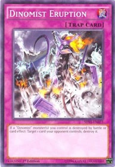 Dinomist Eruption Shining Victories Yu-Gi-Oh! card