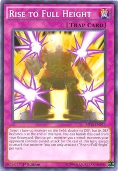 Rise to Full Height Shining Victories Yu-Gi-Oh! card