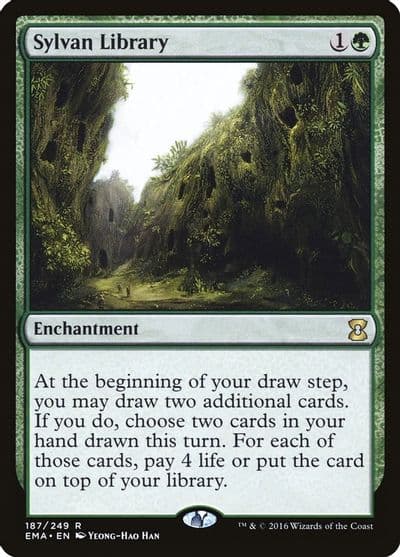 Sylvan Library Eternal Masters Magic card