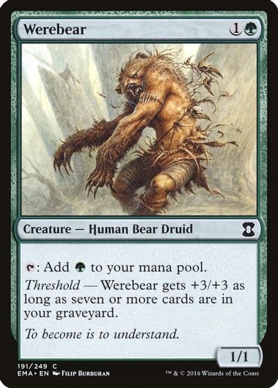 Werebear Eternal Masters Magic card