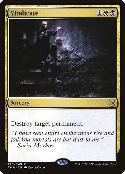 Vindicate Eternal Masters Magic card