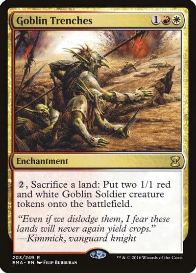 Goblin Trenches Eternal Masters Magic card