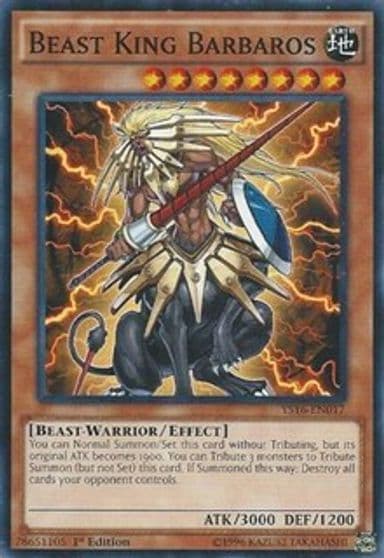Beast King Barbaros Starter Deck: Yuya Yu-Gi-Oh! card