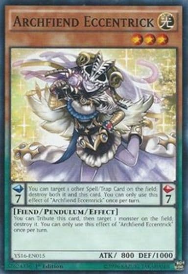 Archfiend Eccentrick Starter Deck: Yuya Yu-Gi-Oh! card