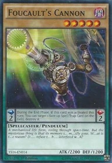 Foucaults Cannon Starter Deck: Yuya Yu-Gi-Oh! card