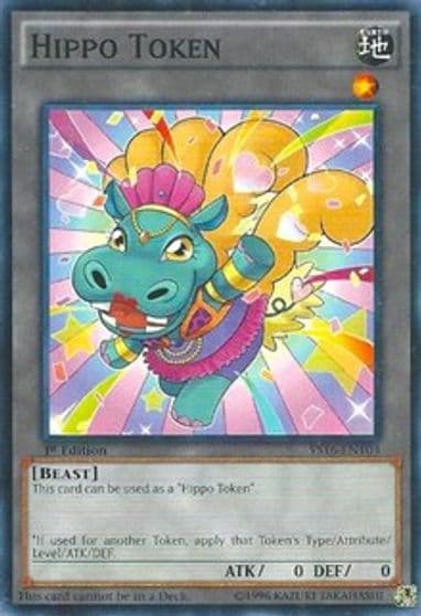 Token Hippo Blue Starter Deck: Yuya Yu-Gi-Oh! card