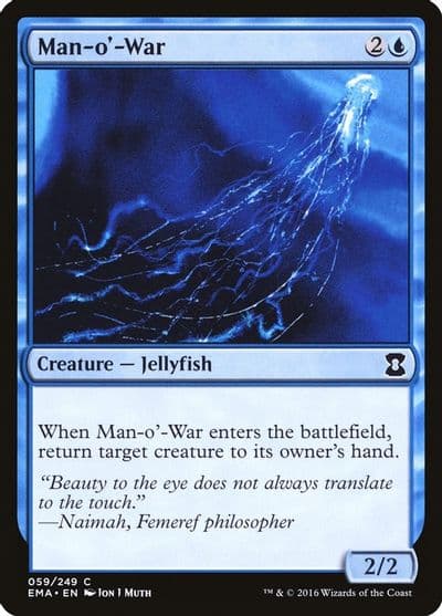 Man o War Eternal Masters Magic card