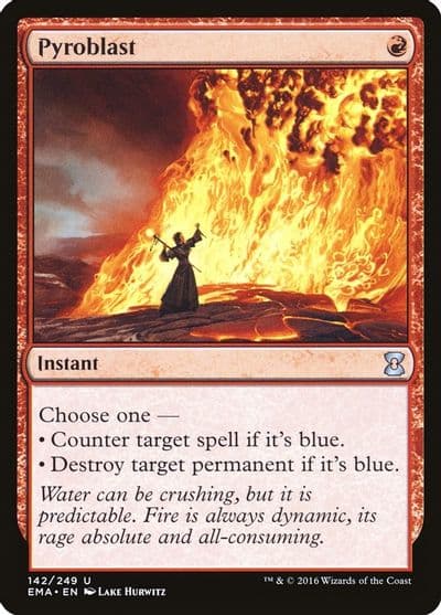 Pyroblast Eternal Masters Magic card