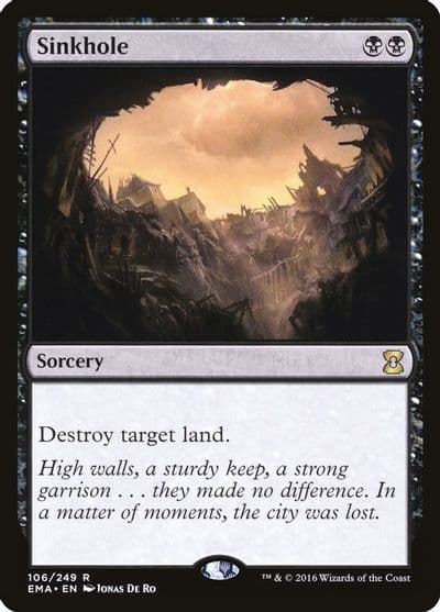 Sinkhole Eternal Masters Magic card
