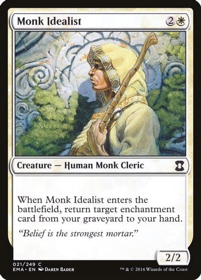 Monk Idealist Eternal Masters Magic card