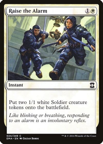 Raise the Alarm Eternal Masters Magic card