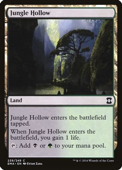 Jungle Hollow Eternal Masters Magic card