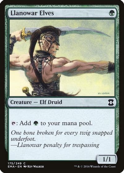 Llanowar Elves Eternal Masters Magic card