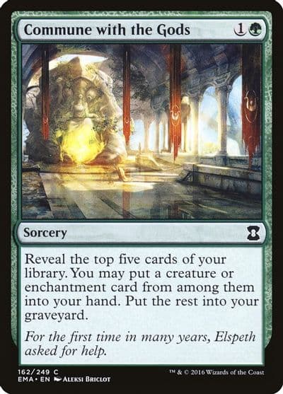 Commune with the Gods Eternal Masters Magic card