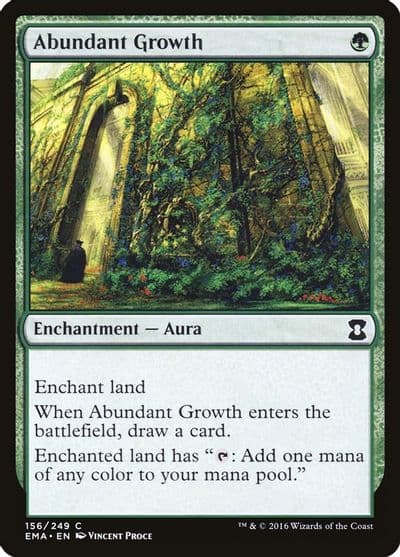 Abundant Growth Eternal Masters Magic card