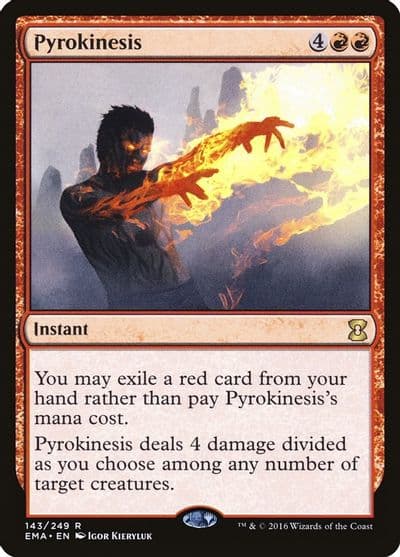 Pyrokinesis Eternal Masters Magic card
