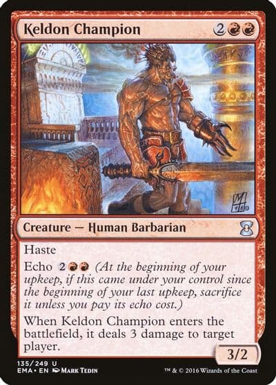 Keldon Champion Eternal Masters Magic card