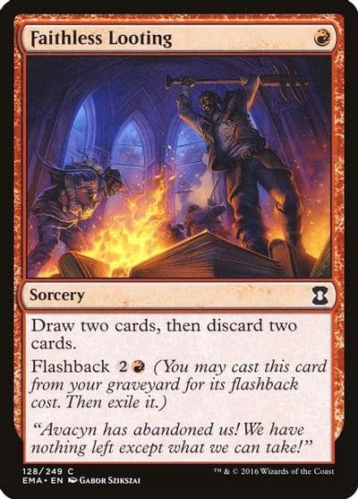 Faithless Looting Eternal Masters Magic card