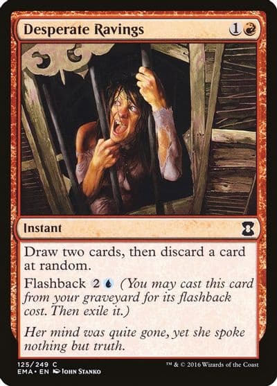 Desperate Ravings Eternal Masters Magic card