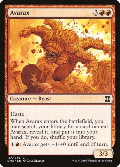Avarax Eternal Masters Magic card