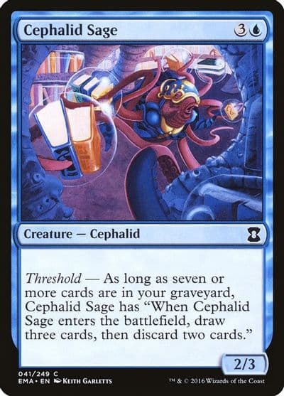 Cephalid Sage Eternal Masters Magic card