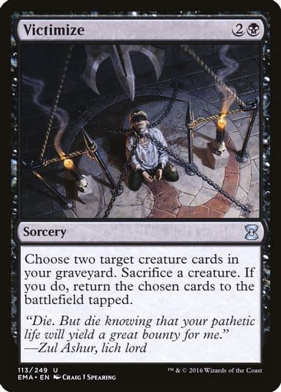 Victimize Eternal Masters Magic card