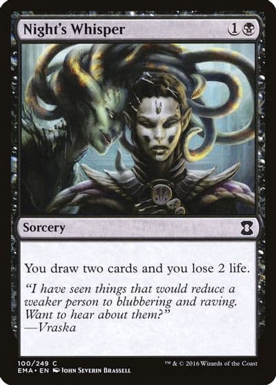Nights Whisper Eternal Masters Magic card