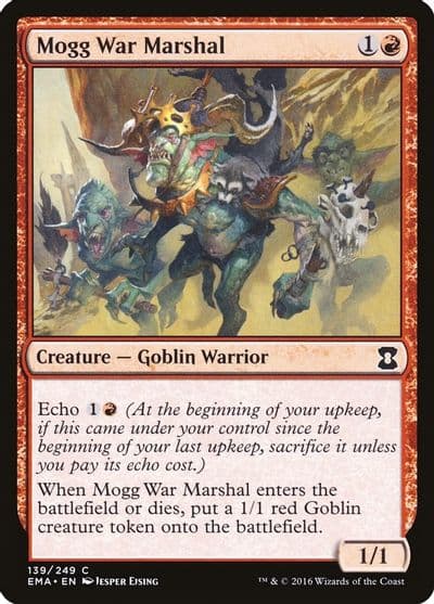 Mogg War Marshal Eternal Masters Magic card